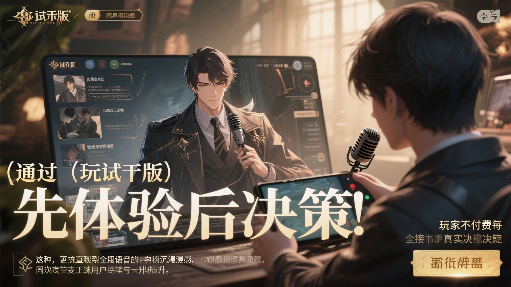 通过试玩版，玩家可以在不付费的前提下，直接体验到全语音剧情带来的沉浸感，从而形成